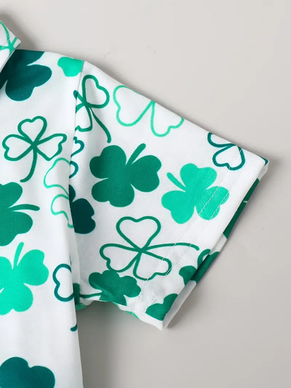 Kids Half Sleeves Printed Polo T-shirts