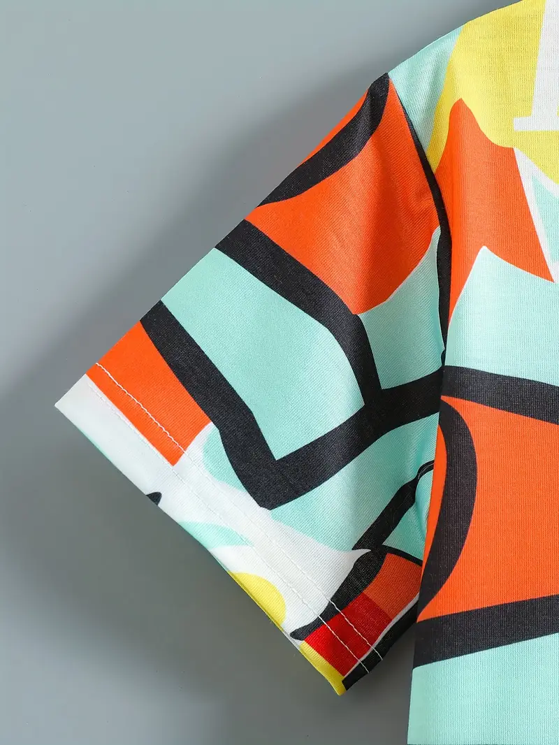 Kids Half Sleeves Printed Polo T-shirts