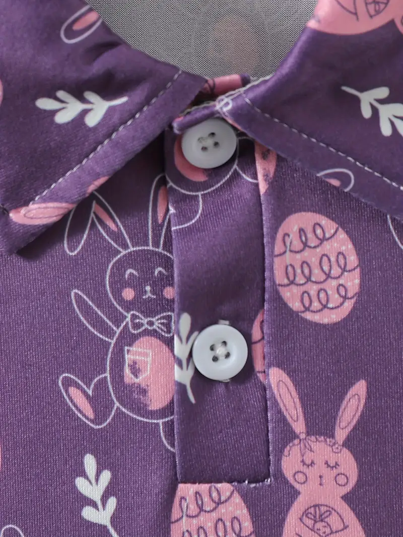 Kids Half Sleeves Printed Polo T-shirts