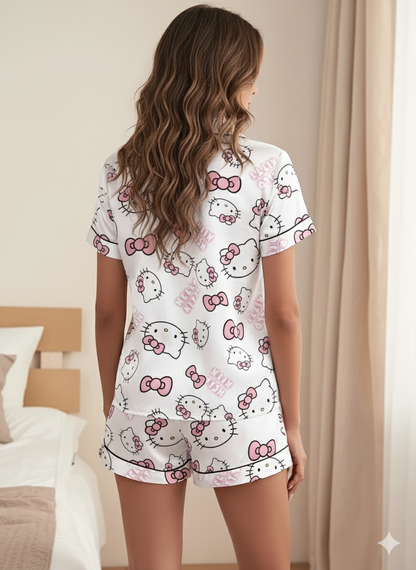 Hello Kitty Printed Shorts Set
